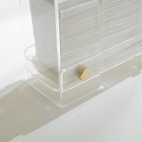 Countertop Paper Towel Dispenser Acrylic: Clear Paper Towel Holder Napkin Holder - Folded Guest Towel Storage