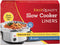 PanSaver Slow Cooker Liners, Disposable Liners for Instant Cleanup, Fits 3-8 Quarts, 8 Count