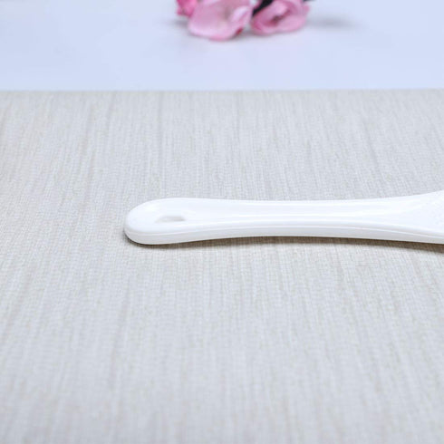 uxcell Plastic Non-Stick Rice Paddle, White Food Service Spoon Scoop