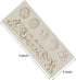 3 Pieces Baroque Silicone Fondant Molds, Scroll Border Lace Molds for Cake Decorating, Curlicues Gum Paste Candy
