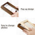 SZKYSJGS A4 A4 6x8, Randomly Wood Picture Frame, Solid Natural Walnut Photo Frame with Tempered Glass, Wooden Frame