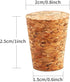 100 Pieces #7 Tapered Cork Plugs, Premium Blank Wine Stoppers Replacement Corks, 0.8 x 0.6 x 1 Inch