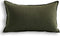Jeanerlor Cotton Linen Square Decorative Throw Pillow Case, 12"x20" (30 x 50cm), Olive Green, for Wedding Party Gift