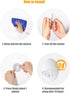 Uten 10 Pack Heavy Duty Adhesive Hooks for Hanging, Waterproof Sticky Robe Towel Hooks