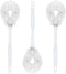 LOLA Toilet Bowl Brush w/Curved Head, 3 Pack, Coated Wire, Durable Poly
