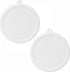 Corelle 418-PC White Cereal Bowl with Plastic Lid, 2-Pack