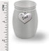 Small Miniature Dad Father Memorial Cremains Holder Container Jar, Brushed Stainless Steel, 1.5" Tall