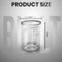 3 Oz 1 Rattleware Measuring Shot Glass - Premium and, Perfect for Bar Cart and Gatherings, Clear, Piece