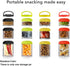 Saycker Portable Stackable Snack Container Nut Box, Snack Storage Jars and Portion Control, Food Storage Container