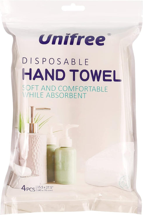 Bundle,1 2 Towels,18 Sets Unifree Disposable Towels Bath Towel with Hand