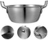 UPKOCH Ramen Cooking Pot, 13cm Stainless Steel Pasta Stockpot, Induction Saucepan for Stovetop Cooking