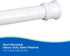Kenney KN609C/10 Twist & Fit No Tools Camlock Tension Shower Curtain Rod, 42-72" Adjustable Length, White