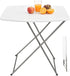 VINGLI Small Folding Table Portable, 18" Adjustable Height Personal Laptop TV Tray,