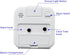 Peakeep Small Battery Operated Analog Travel Alarm Clock, Silent No Ticking with Lighted on Demand and Snooze