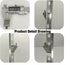 DUODUO Replacement Galvanized Iron Shelf Clips, Extra Durable Refrigerator Shelf Support Clips, 16 pc
