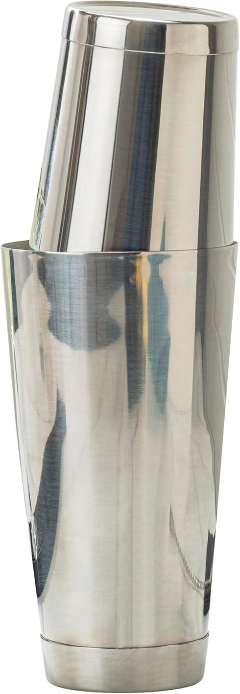Restaurantware Bar Lux 16 Ounce Boston Shaker, Metal Cocktail Shaker, No Leak Stainless Steel Mixer