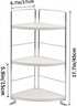 3-Tier Countertop Corner Spice Rack Kitchen Bathroom Organizer Vanity Tray Cosmetic Makeup Storage Standing Shelf