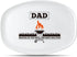 R HORSE Dad Grill Platter Gift, White Oval Serving Tray for BBQ, Salads, Desserts, Charcuterie, Birthday Christmas Gift