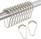 Amazer Set of 12 Rust-Resistant Metal Shower Curtain Rings, Matte Nickel Hooks for Bathroom Shower Rod