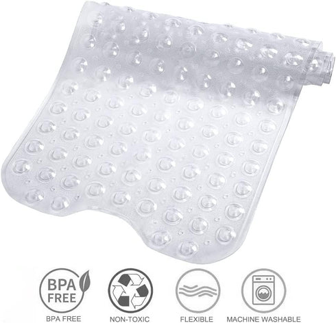 39 16 Inch Tree Bud Bathtub Mats for Shower Tub Non-Slip Bath Mat x Extra Long Shower Mat, Bath Tub Mat for Bathroom