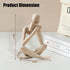 UTTCMK Bookshelf Decor Reading Statue - Abstract Art Thinker Sculpture Bookend for Shelves Aesthetic, Modern Home