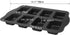 Beasea Mini Loaf Pan, 8 Cavity Nonstick Bakeware, Carbon Steel Square Bread Pan for Baking Oven Cakes