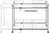 Flagship 2 Tier Under Sink Organizers and Storage Rack, Expandable Cabinet Shelf for Kitchen Bathroom, Silver
