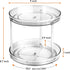 Amolliar 2 Tier 9 Inch Lazy Susan Turntable Organizer for Cabinet, Spice Rack Food Storage Container for Kitchen