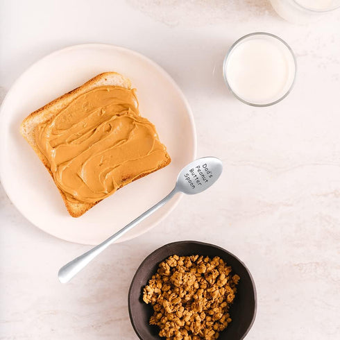 Dad Gifts for Birthday, Christmas from Daughter, Son, Creative Peanut Butter Spoon for Father's Day