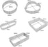 Tart Ring Stainless Steel Cake Mould Kitchen Pastry Dessert Cookies Bakeware Bread Perforated Circle
