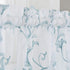 Embroidery Blue Sheer Curtains, 84 Inches Long, Rod Pocket Drapes for Living Room, 2 Panels, 52"x84"