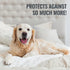 36x80x6 Inch, DMI Waterproof Mattress Protector, White, Noiseless Plastic