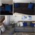 Fancy Homi 4 Packs Decorative Throw Pillow Covers 18x18 inch, Super Soft Faux Suede Square Pillow Case, Blue