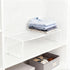 JBESUHI 15-24.4in Closet (1 Pack, Extendable Metal Wire Shelf Organizer - Adjustable Length, Stackable Storage Rack