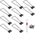 10 Pcs Iron Easel Back Picture Frame Stand with Screws & Screwdriver (Black)