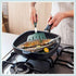 Silicone Fish Spatula Turner, Wide Slotted Pancake Spatula for Nonstick Cookware, Heat-Resistant to 600°F (Green)