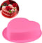 Heart Shaped Silicone Mold, Non-Stick Baking Bakeware for Birthday Party, DIY Pastry, 22CM