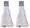 Vimeet 2 Pcs Kitchen Cotton Classical Striped Towel/Absorbent Towel/Hanging Towels/Hand Towel,Blue Stripes