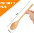 Wooden Spoons, 6PCS 9 Inch Wood Soup Spoons for Eating Mixing Stirring, Long Handle Spoon for Japanese Style Home Kitchen Cooking Stirring