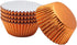 Standard Orange Foil Cupcake Liners, 100-Count Muffin Baking Cups for Party and More
