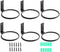 Maosen Plant Holder Ring 4 Inch Wall Mounted, 6 Pack Flower Pot Hangers