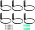 Maosen Plant Holder Ring 4 Inch Wall Mounted, 6 Pack Flower Pot Hangers