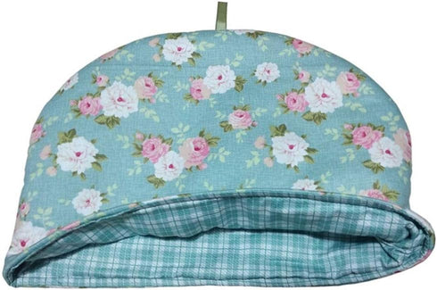 Cotton Tea Cozy Vintage Floral Printed Teapot Cover, Insulated Kettle Kitchen Dust Cover
