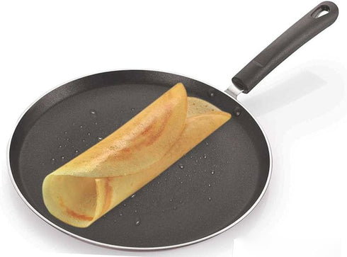 Non Stick Dosa Pan, Big Dosa Tawa Size-285 mm, Thickness 2.6mm, Round Griddle Cookware Pan - Color Black