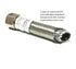 10 FT Stainless Steel Braided Ice Maker Hose with 1/4" Comp Connection