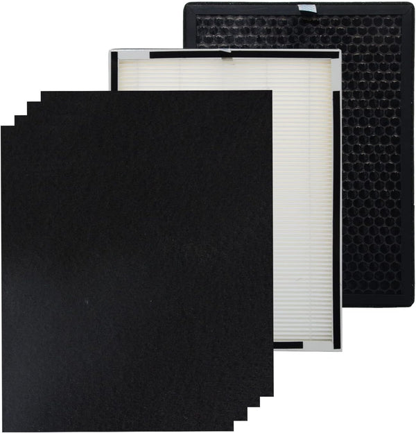 PUREBURG Replacement Filter Set for Purafide Air XP360 Air Purifier, H13 HEPA 4-Stage Filtration for Dust and Odor