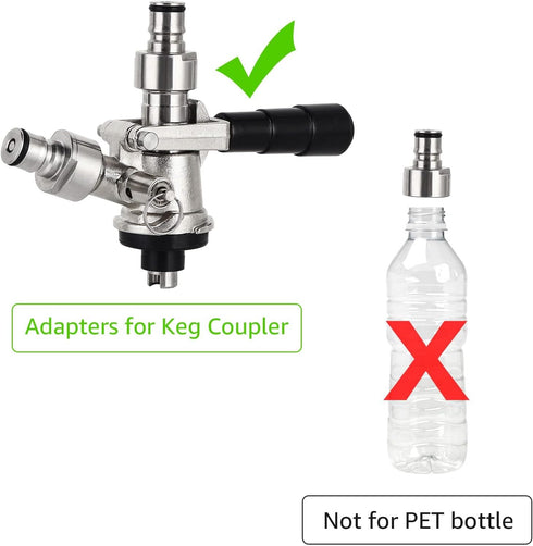 FERRODAY Ball Lock Keg Coupler Adapters for Sankey to Ball Lock Conversion Kit, Stainless Steel, Fits A D S G Type Keg