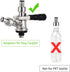 FERRODAY Ball Lock Keg Coupler Adapters for Sankey to Ball Lock Conversion Kit, Stainless Steel, Fits A D S G Type Keg