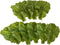DinQ 10 Pieces Fake Lettuce Leaves Artificial Green Vegetables Plastic Realistic Salad for