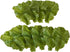 DinQ 10 Pieces Fake Lettuce Leaves Artificial Green Vegetables Plastic Realistic Salad for